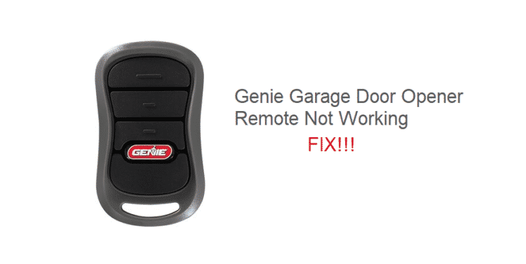 Genie Garage Door Opener Remote Not Working: 6 Fixes - Genie Garage Door Opener Remote Not Working 768x385