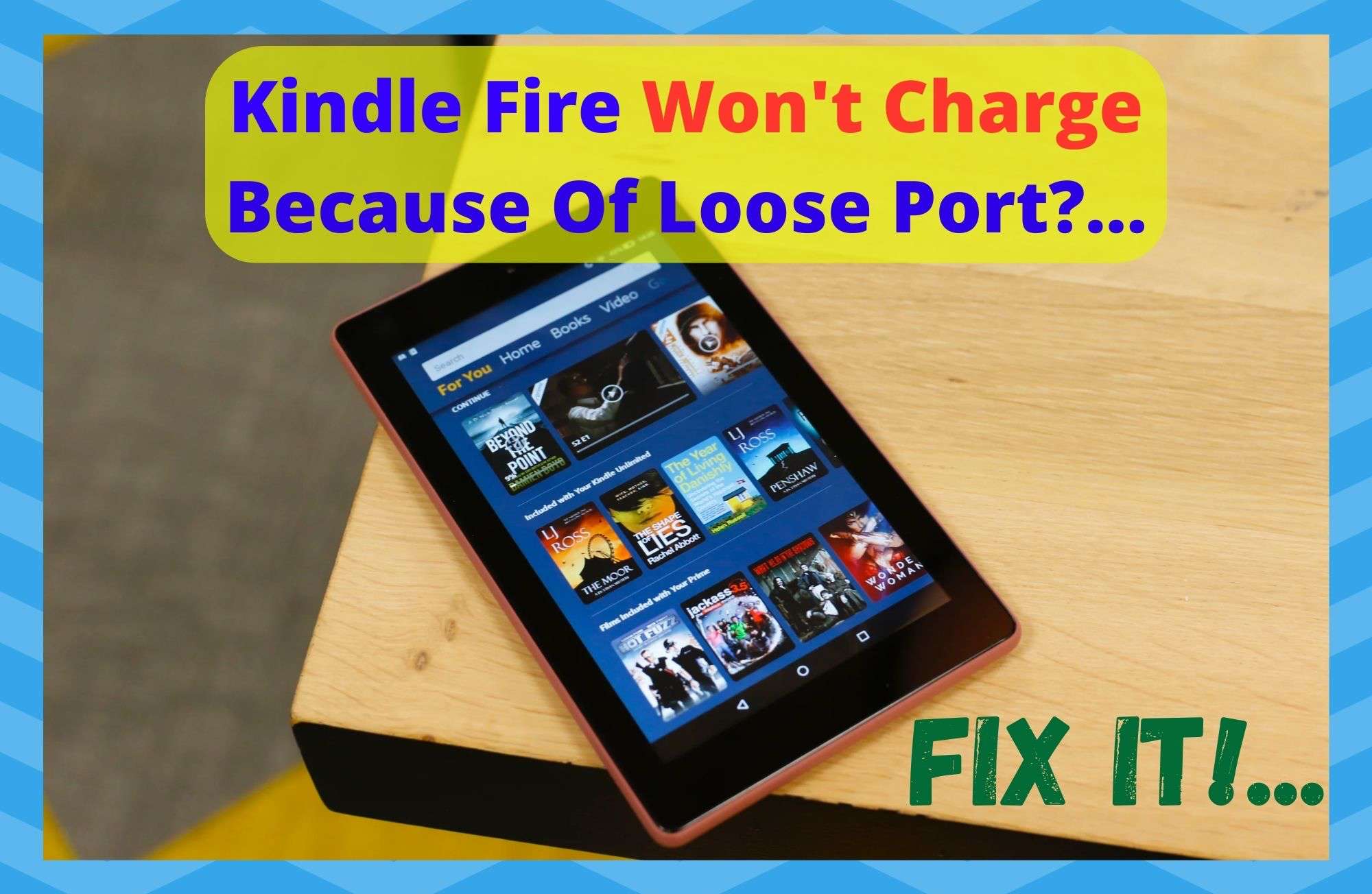 kindle for kids wont work off wif