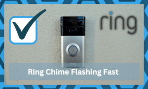 green light flashing on ring door chime