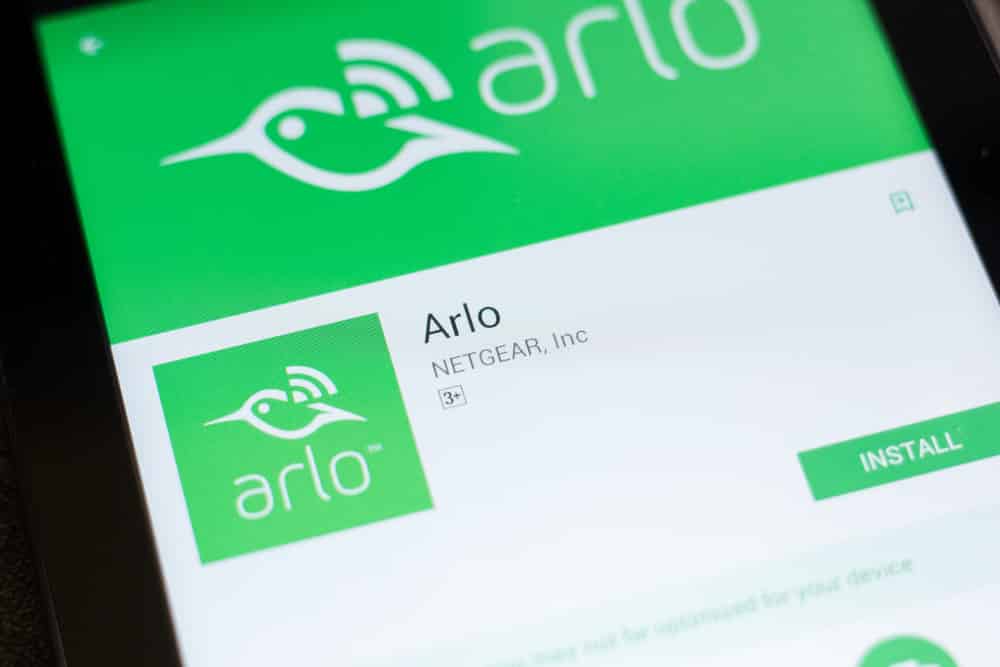 arlo app not finding camera